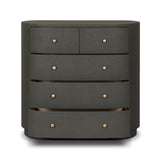 Amelia Chest - Dark Green Lacquered Linen | shipping 12/10/2026