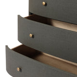 Amelia Chest - Dark Green Lacquered Linen | shipping 12/10/2026