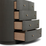 Amelia Chest - Dark Green Lacquered Linen | shipping 12/10/2026