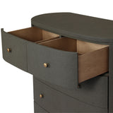 Amelia Chest - Dark Green Lacquered Linen | shipping 12/10/2026
