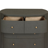Amelia Chest - Dark Green Lacquered Linen | shipping 12/10/2026