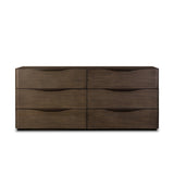 Amiro 6 Drawer Dresser - Tumble Brown Ash Veneer | shipping 09/25/2026