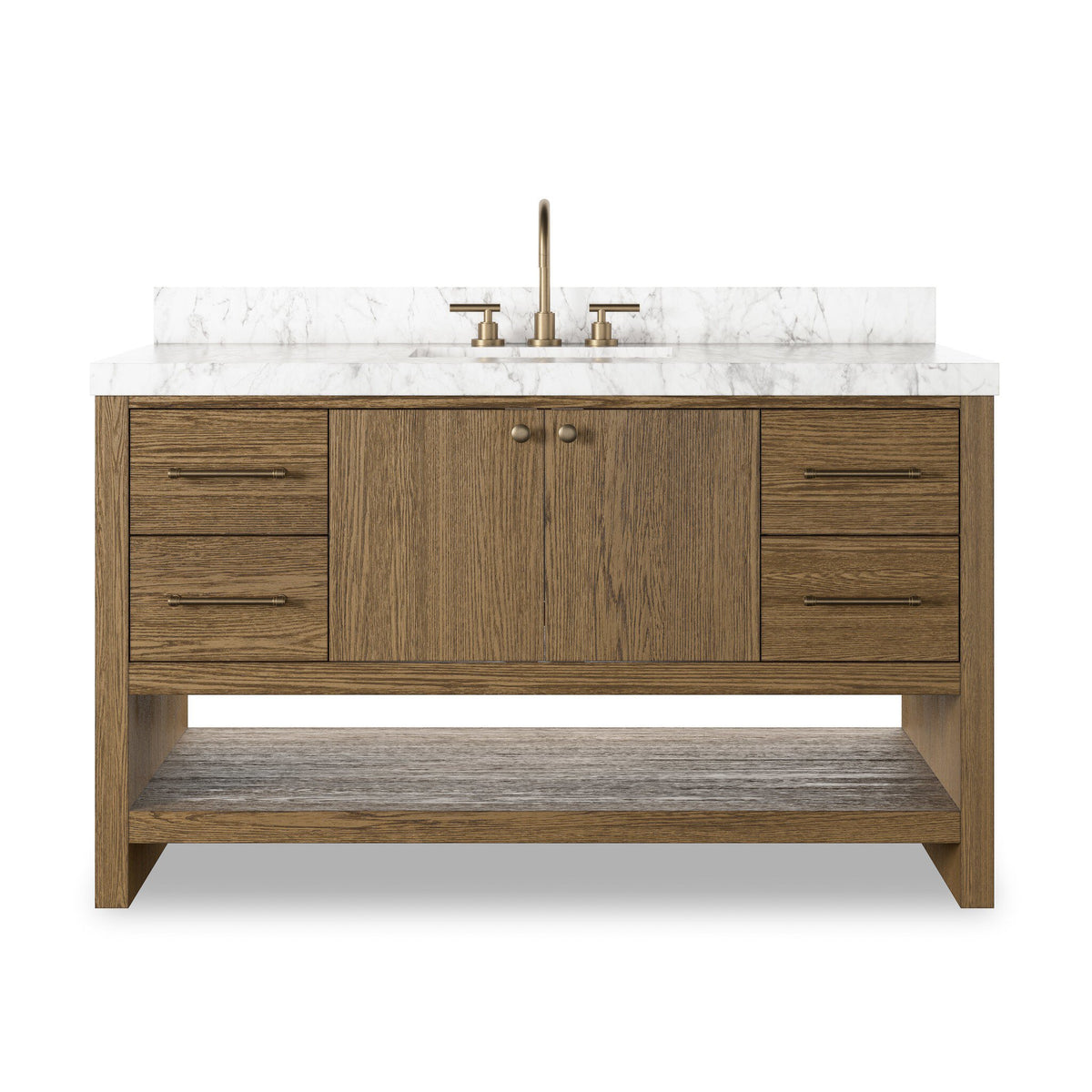 Anthem Washed Natural Veneer Single Wide Vanity | ready to ship!