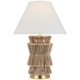 Featuring Antigua 30" Layered Table Lamp Natural Abaca and Antique-Burnished Brass by Visual Comfort at Amethyst Home. Antigua 30" Layered Table Lamp in Natural Abaca and Antique-Burnished Brass with Linen Shade
Overall Dimensions: 20.5" L x 20.5" W x 29.25" H Weight: 9 lbs.. Amethyst Home provides interior design, new construction, custom furniture, and area rugs in the Los Angeles metro area