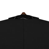 Baska Outdoor Rectangular Umbrella - Fine Sanded Teak-Fsc / Arashi Black - Arashi Black | shipping 10/25/2026