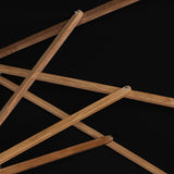 Baska Outdoor Rectangular Umbrella - Fine Sanded Teak-Fsc / Arashi Black - Arashi Black | shipping 10/25/2026