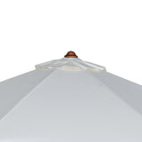 Baska Outdoor Round Umbrella - Fine Sanded Teak-Fsc / Arashi Salt - Arashi Salt | shipping 07/31/2026