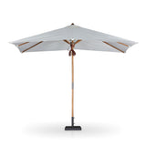 Baska Outdoor Rectangular Umbrella - Fine Sanded Teak-Fsc / Arashi Salt - Arashi Salt | shipping 10/10/2026