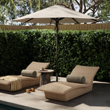 Baska Outdoor Round Umbrella - Bronze Stainless Steel / Arashi Salt - Arashi Salt | shipping 10/25/2026