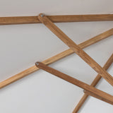 Baska Outdoor Round Umbrella - Fine Sanded Teak-Fsc / Arashi Salt - Arashi Salt | shipping 07/31/2026