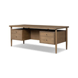 Archer Desk - Toasted Brown Oak Veneer | shipping 09/15/2026