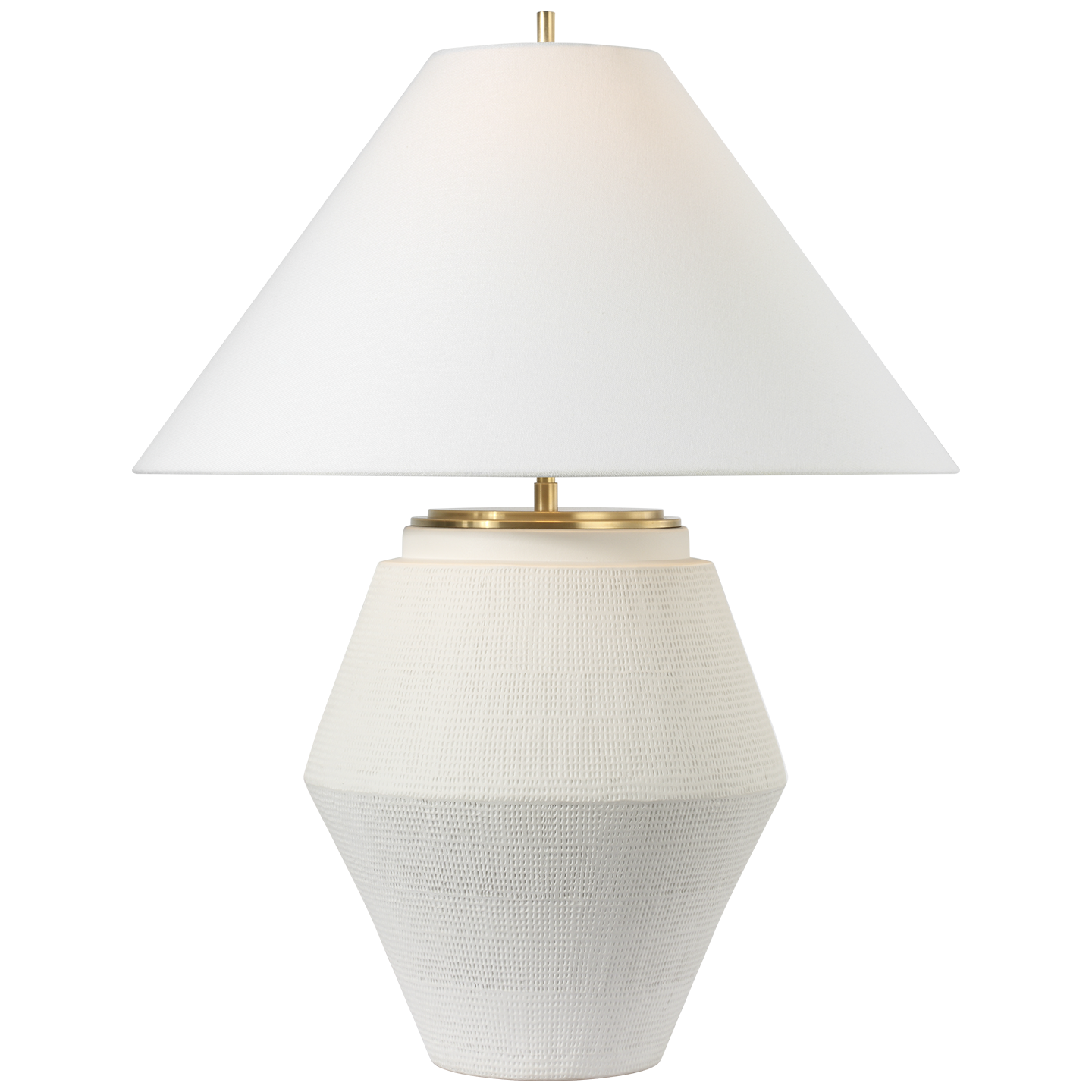 Featuring Aten 28" Table Lamp Plaster White by Visual Comfort at Amethyst Home. This exquisite Aten 28" Table Lamp in Plaster White brings a touch of sophistication to any room. The sleek design and warm glow create an intimate atmosphere, perfect for curling up with a good book or hosting a cozy evening. Elevate your space with this luxurious addition.
Overall Dimensions: 21.. Amethyst Home provides interior design, new construction, custom furniture, and area rugs in the Newport Beach metro area