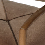 Auden Dining Arm Chair - Monte Mushroom | shipping 10/10/2026