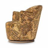 Aurora Swivel Chair - Balkan Ochre