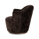 Aurora Swivel Chair - Cocoa Shearling
