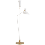 Featuring Austen Large Dual Function Matte White Floor Lamp by Visual Comfort at Amethyst Home. The mid-century modern Austen by AERIN elegantly blends different geometric shapes into streamlined, versatile pieces meant to illuminate various interiors, adjustable for an entire room or focused on a tabletop or desk.
Overall Dimensions: 14" L x 14" W x 70.25" H
Weight: 24 lbs.. Amethyst Home provides interior design, new construction, custom furniture, and area rugs in the Dallas metro area