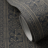 Batik Grasscloth Wallpaper by FH Art Studio - Batik - Eclipse