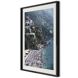 Beach In Positano by Slim Aarons - Black Maple