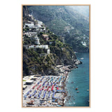 Beach In Positano by Slim Aarons - White Oak