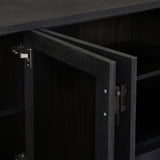 Berlin Media Console - Black Linen
