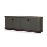Berlin Media Console - Dark Green Lacquered Linen