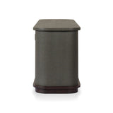 Berlin Media Console - Dark Green Lacquered Linen
