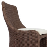 Blaire Outdoor Dining Chair - Tanned Weave - Vergo Cream
