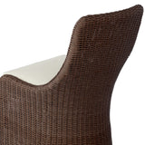 Blaire Outdoor Dining Chair - Tanned Weave - Vergo Cream