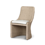Blaire Outdoor Dining Chair - Vintage White - Arashi Salt | shipping 08/07/2026