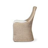 Blaire Outdoor Dining Chair - Vintage White - Arashi Salt | shipping 08/07/2026