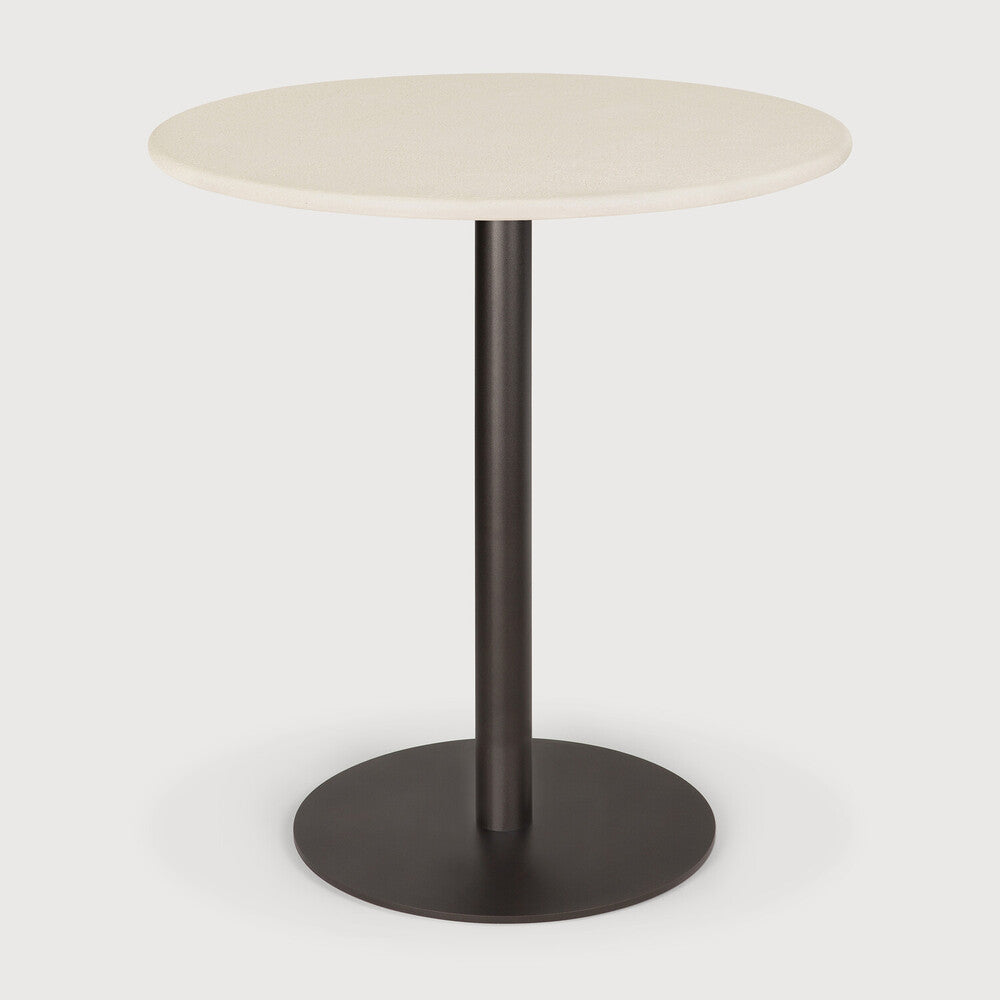 Featuring Blend Dark Bronze Metal Microcement Dining Table by Ethnicraft at Amethyst Home. The Blend dining table is a dynamic solution that evolves to the needs of modern spaces. Its design features interchangeable table tops, offering flexibility to match any aesthetic, particularly in commercial settings. Compact and versatile, the Blend balances practicality and style for sp. Amethyst Home provides interior design, new construction, custom furniture, and area rugs in the Los Angeles metro area