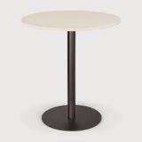 Featuring Blend Dark Bronze Metal Microcement Dining Table by Ethnicraft at Amethyst Home. The Blend dining table is a dynamic solution that evolves to the needs of modern spaces. Its design features interchangeable table tops, offering flexibility to match any aesthetic, particularly in commercial settings. Compact and versatile, the Blend balances practicality and style for sp. Amethyst Home provides interior design, new construction, custom furniture, and area rugs in the Los Angeles metro area
