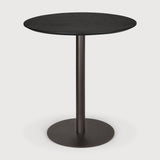 Featuring Blend Dark Bronze Metal Oak Black Dining Table by Ethnicraft at Amethyst Home. The Blend dining table is a dynamic solution that evolves to the needs of modern spaces. Its design features interchangeable table tops, offering flexibility to match any aesthetic, particularly in commercial settings. Compact and versatile, the Blend balances practicality and style for spaces tha. Amethyst Home provides interior design, new construction, custom furniture, and area rugs in the Omaha metro area