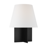 Featuring Blocco Small Table Lamp Midnight Black by Visual Comfort at Amethyst Home. Enhance your living space with the Blocco Small Table Lamp. The sleek and modern design boasts a sophisticated midnight black finish, adding a touch of elegance to any room. With its soft and warm lighting, this lamp creates a cozy atmosphere perfect for unwinding after a long day.
Overall Dimensions:. Amethyst Home provides interior design, new construction, custom furniture, and area rugs in the Miami metro area