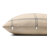 Amber Lewis x Loloi Lainey Natural / Blue Pillow