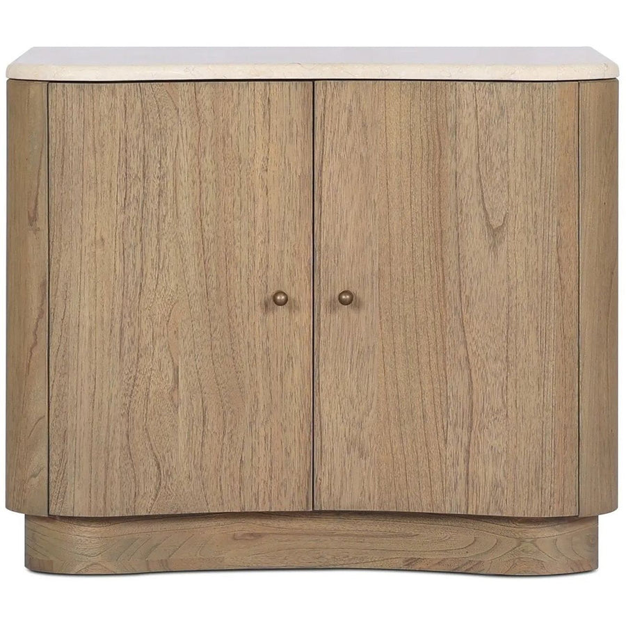 Boa Cream Marble Nightstand
