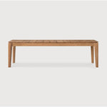 Featuring Bok No Cushion Teak Outdoor Bench by Ethnicraft at Amethyst Home. Reminiscent of a goat's curved horns, the Bok collection combines sculptural elegance and contemporary crafting into a graceful and airy form. Taking the quality design of the Bok collection outdoors, the Bok outdoor bench pairs perfectly with the Bok dining table, but also as a standalone outdoor seating. Amethyst Home provides interior design, new construction, custom furniture, and area rugs in the Washington metro area