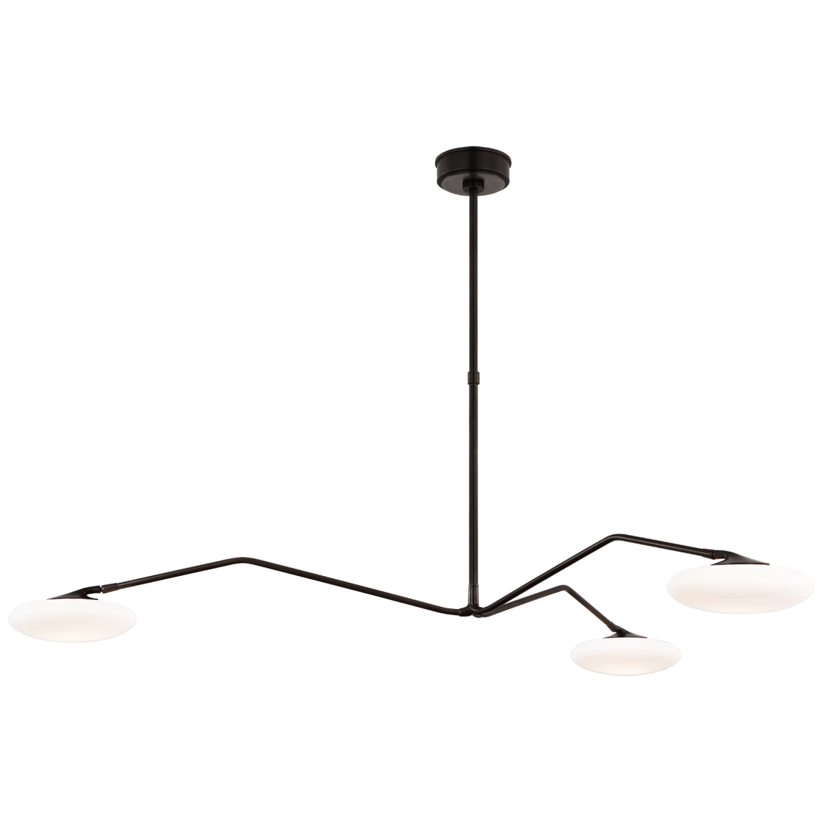 Brindille Extra Large Three Light Chandelier Gun Metal | ready to ship!