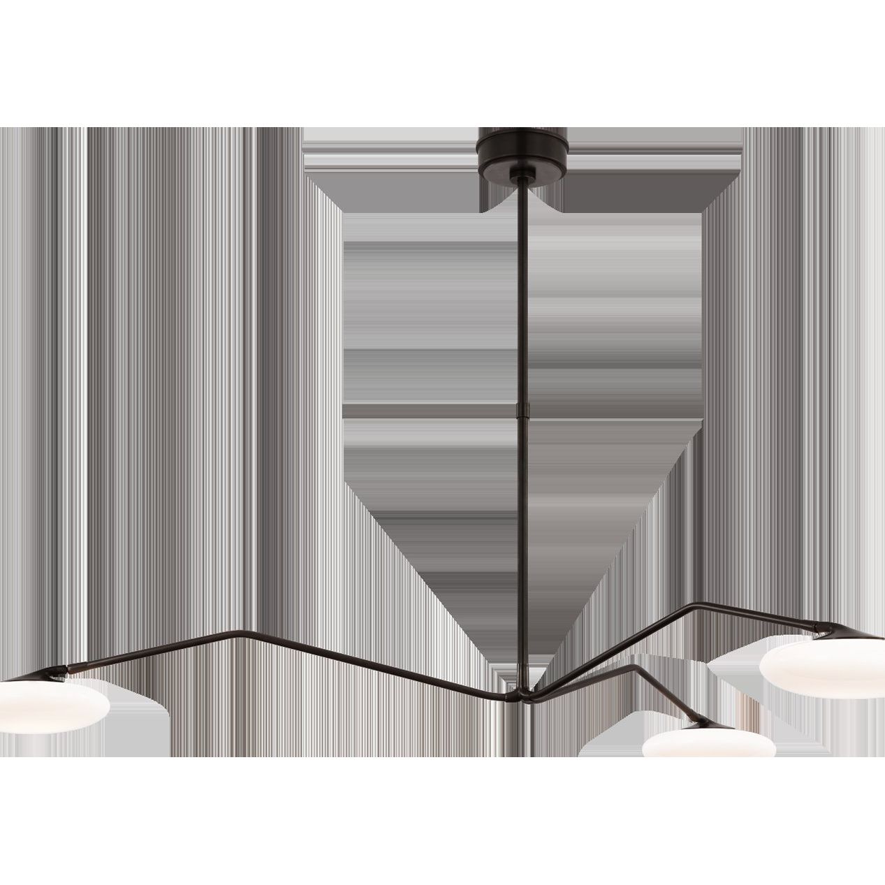 Featuring Brindille Extra Large Three Light Chandelier Gun Metal by Visual Comfort at Amethyst Home. The Brindille by Champalimaud strikes a balance between organic beauty and technical innovation. As if a branch laden with petals, the slender gunmetal, polished nickel, or soft brass arms of the suspended frame support petal-like white glass shades. Thanks to a spoon-shaped brass fi. Amethyst Home provides interior design, new construction, custom furniture, and area rugs in the Houston metro area