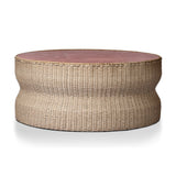 Brixby Outdoor Coffee Table - Desert Marble | shipping 10/25/2026