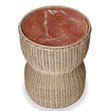 Brixby Outdoor End Table - Desert Marble | shipping 10/15/2026