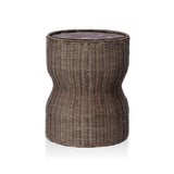 Brixby Outdoor End Table - Merlot Marble | shipping 10/15/2026