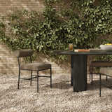 Brookline Outdoor Dining Chair - Alessi Fawn | shipping 08/14/2026