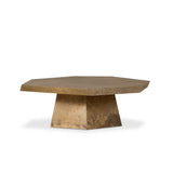 Brooklyn Aluminum Coffee Table - Antiqued Brass Aluminum