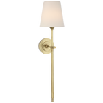 Featuring Bryant 27" Cordless Tail Sconce Hand-Rubbed Antique Brass by Visual Comfort at Amethyst Home. Bryant 27" Cordless Tail Sconce in Hand-Rubbed Antique Brass with Linen Shade
Overall Dimensions: 6.5" L x 6.5" W x 26.75" HWeight : 3 lbs.. Amethyst Home provides interior design, new construction, custom furniture, and area rugs in the Alpharetta metro area