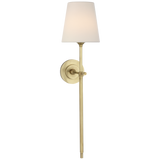 Featuring Bryant 27" Cordless Tail Sconce Hand-Rubbed Antique Brass by Visual Comfort at Amethyst Home. Bryant 27" Cordless Tail Sconce in Hand-Rubbed Antique Brass with Linen Shade
Overall Dimensions: 6.5" L x 6.5" W x 26.75" HWeight : 3 lbs.. Amethyst Home provides interior design, new construction, custom furniture, and area rugs in the Alpharetta metro area