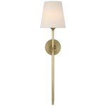 Featuring Bryant 27" Cordless Tail Sconce Hand-Rubbed Antique Brass by Visual Comfort at Amethyst Home. Bryant 27" Cordless Tail Sconce in Hand-Rubbed Antique Brass with Linen Shade
Overall Dimensions: 6.5" L x 6.5" W x 26.75" HWeight : 3 lbs.. Amethyst Home provides interior design, new construction, custom furniture, and area rugs in the Scottsdale metro area