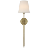 Featuring Bryant 27" Cordless Tail Sconce Hand-Rubbed Antique Brass by Visual Comfort at Amethyst Home. Bryant 27" Cordless Tail Sconce in Hand-Rubbed Antique Brass with Linen Shade
Overall Dimensions: 6.5" L x 6.5" W x 26.75" HWeight : 3 lbs.. Amethyst Home provides interior design, new construction, custom furniture, and area rugs in the Scottsdale metro area