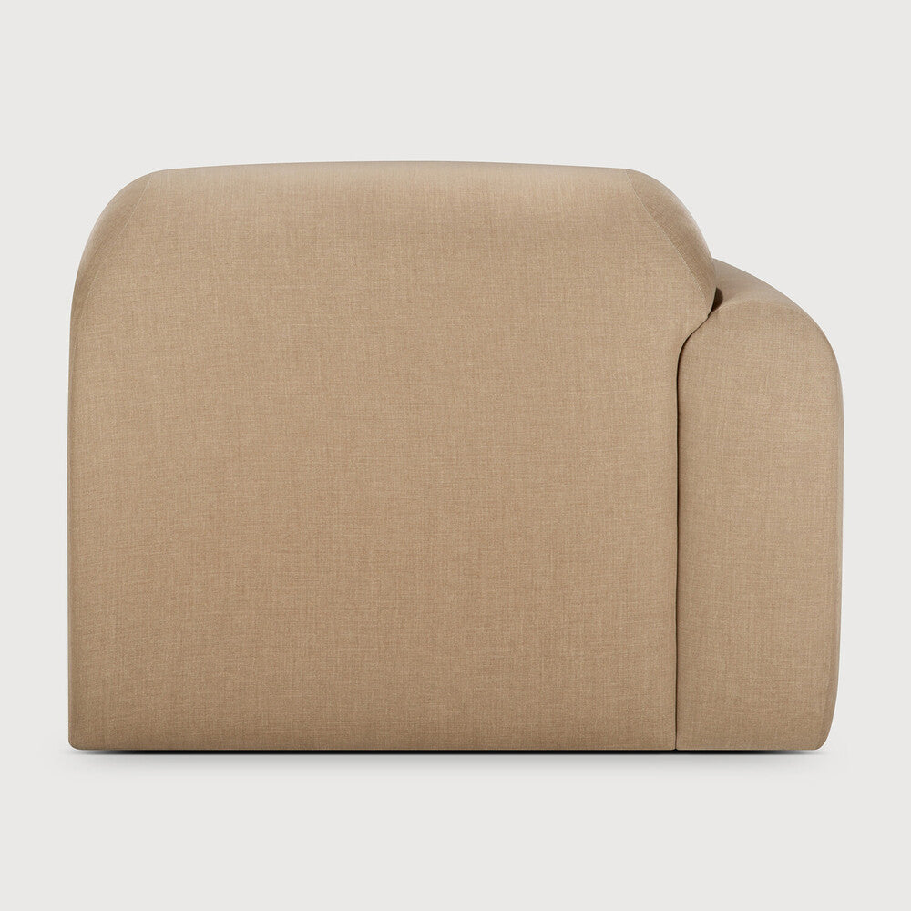 Featuring Bulky Light Sepia Modular Sofa by Ethnicraft at Amethyst Home. The Bulky celebrates simplicity and versatility in one cohesive form. Its mono-volume design, softened by rounded corners and accentuated with subtle stitching details, lends understated elegance to any space. The clean silhouette pairs with luxurious upholstery and thoughtful contours to provide lasting com. Amethyst Home provides interior design, new construction, custom furniture, and area rugs in the Alpharetta metro area