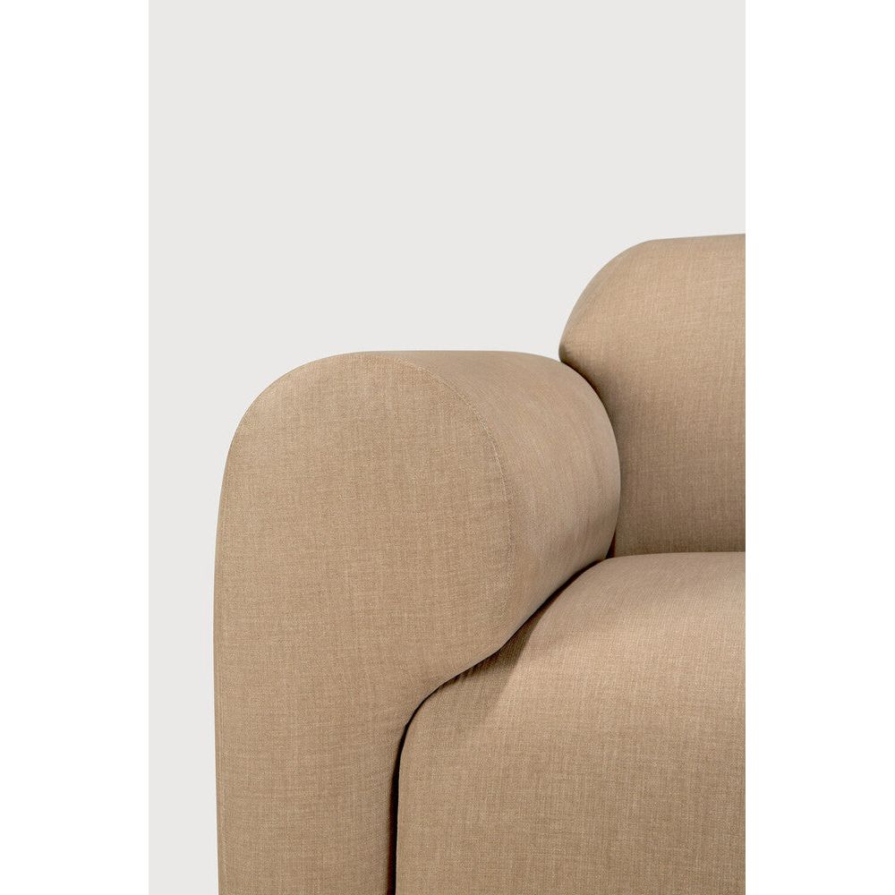 Featuring Bulky Light Sepia Modular Sofa by Ethnicraft at Amethyst Home. The Bulky celebrates simplicity and versatility in one cohesive form. Its mono-volume design, softened by rounded corners and accentuated with subtle stitching details, lends understated elegance to any space. The clean silhouette pairs with luxurious upholstery and thoughtful contours to provide lasting co. Amethyst Home provides interior design, new construction, custom furniture, and area rugs in the Kansas City metro area